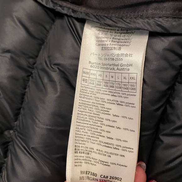 Burton Synthetic Insulated Puffer - Picture 6 of 7